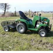 Quads/ATV's - Minitractor 110cc met aanhanger (minitrekker) - 110cc - 401-groen